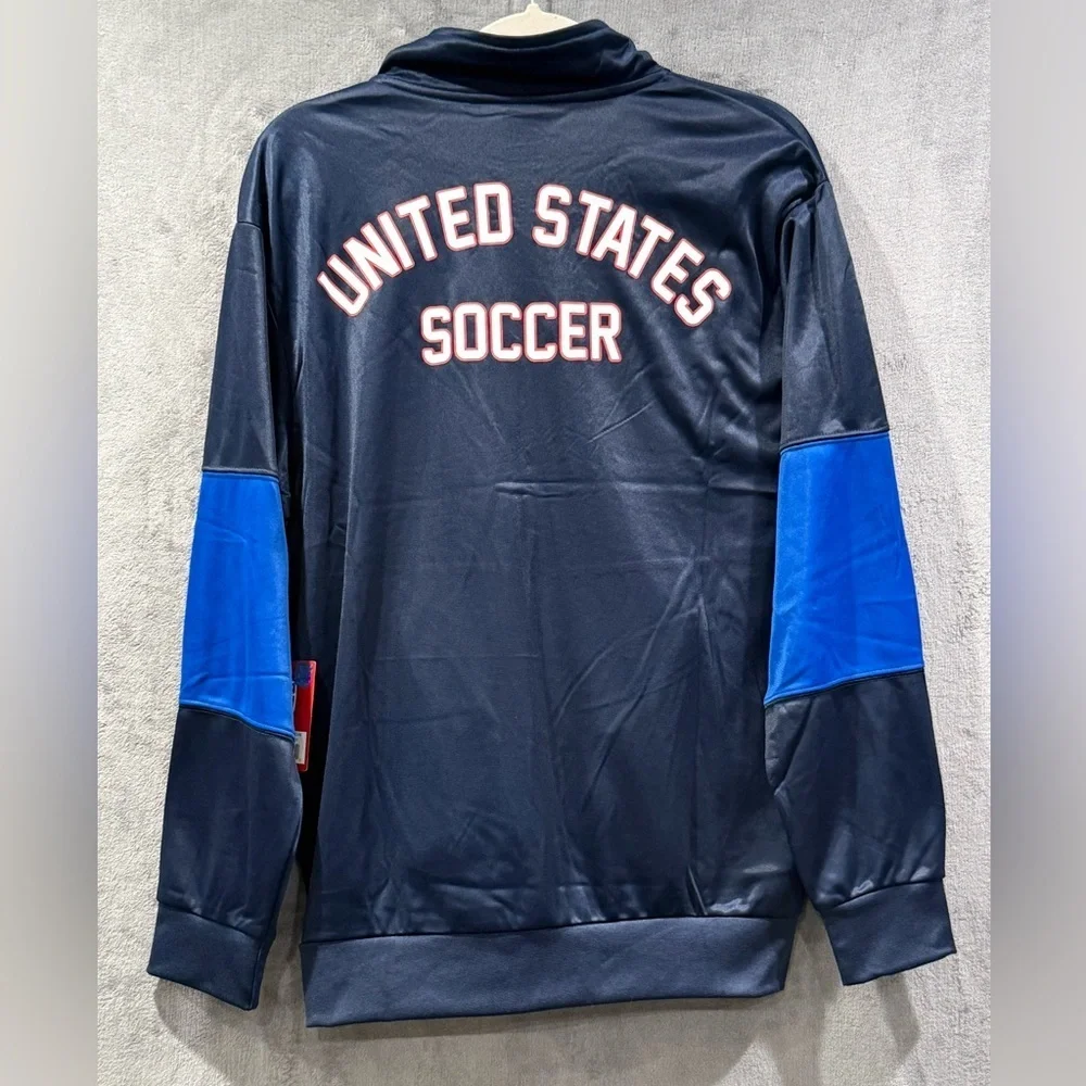 Team USA Jacket Mens M Navy Blue United States Soccer USSF USMNT Full Zip